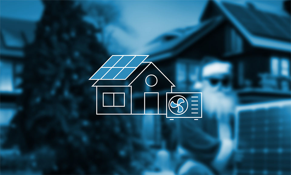 Pack maison indivuelle - Panneaux solaires, pompe à chaleur, batterie